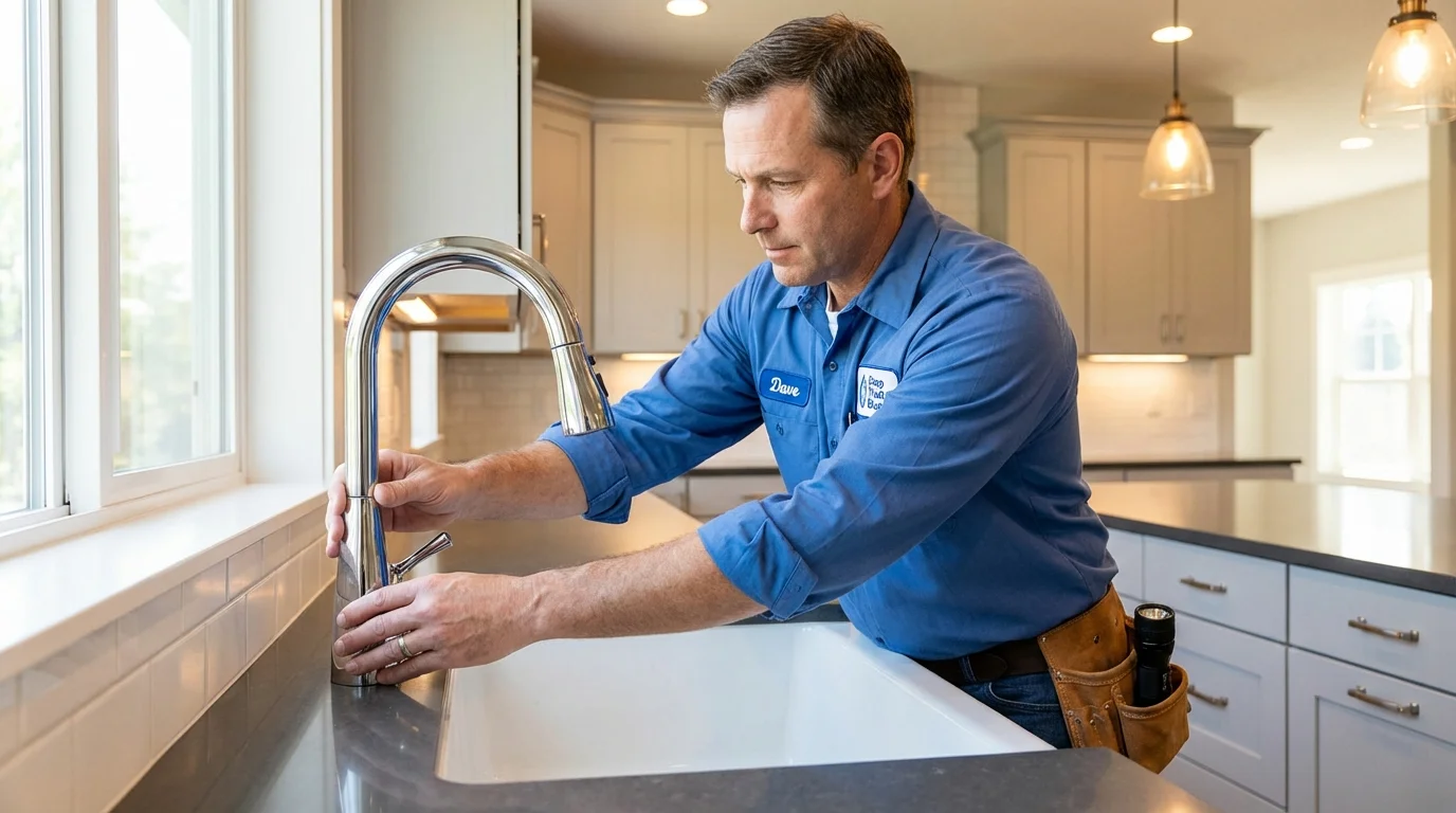 Kitchen faucet installation by Johns Plumbing LLC in Okeechobee