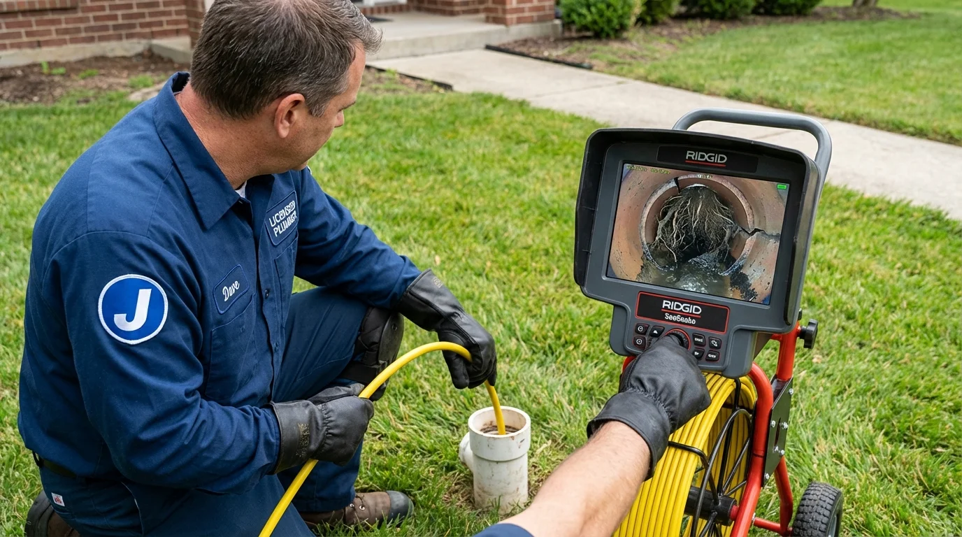 Sewer camera inspection being performed by Johns Plumbing LLC in Okeechobee